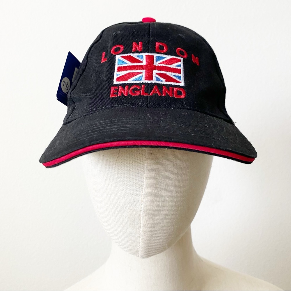 London England  Embroidered Adjustable Strap-back Union Jack Baseball Hat Cap